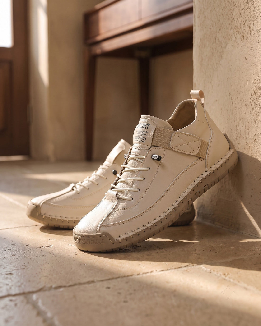 Angelo Men's Leather Trainers