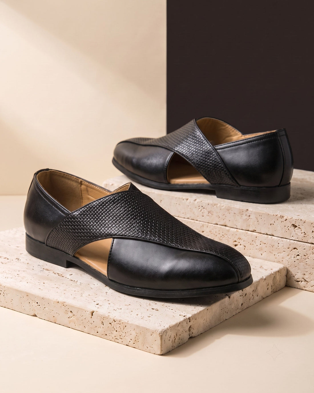 Cesare Men's Leather Slip-On Shoes