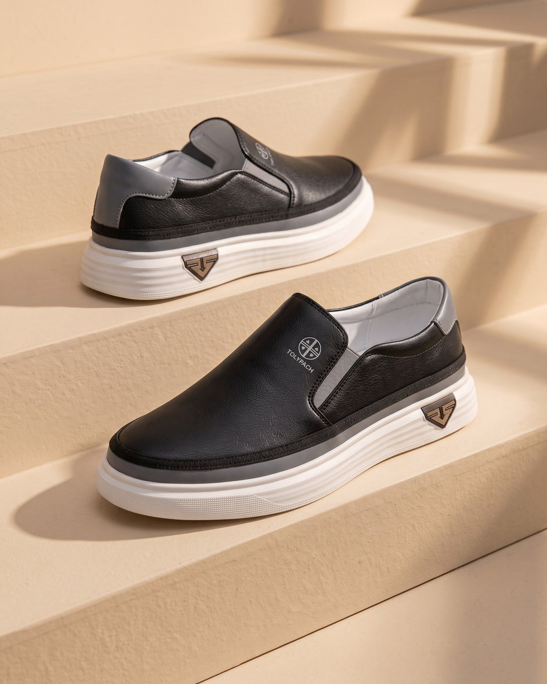 Rodolfo Men's Leather Slip-On Shoes