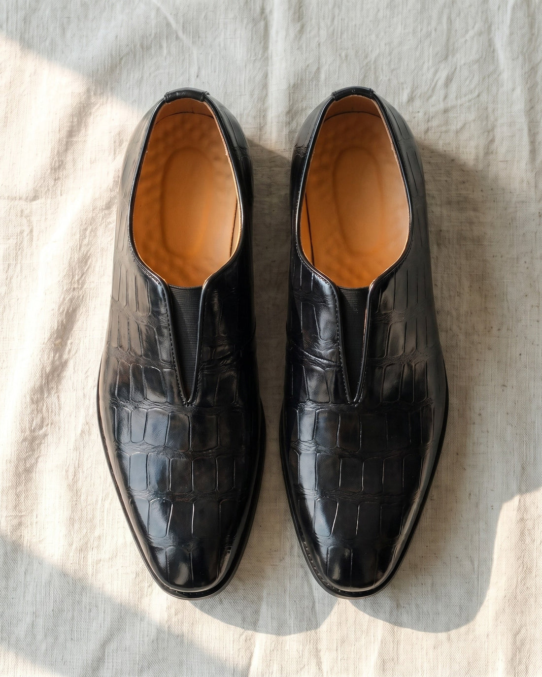 Lorenzo Men's Leather Slip-On Shoes