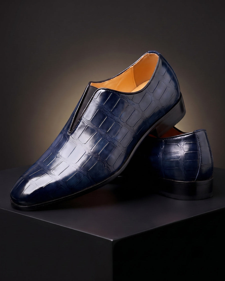 Lorenzo Men's Leather Slip-On Shoes
