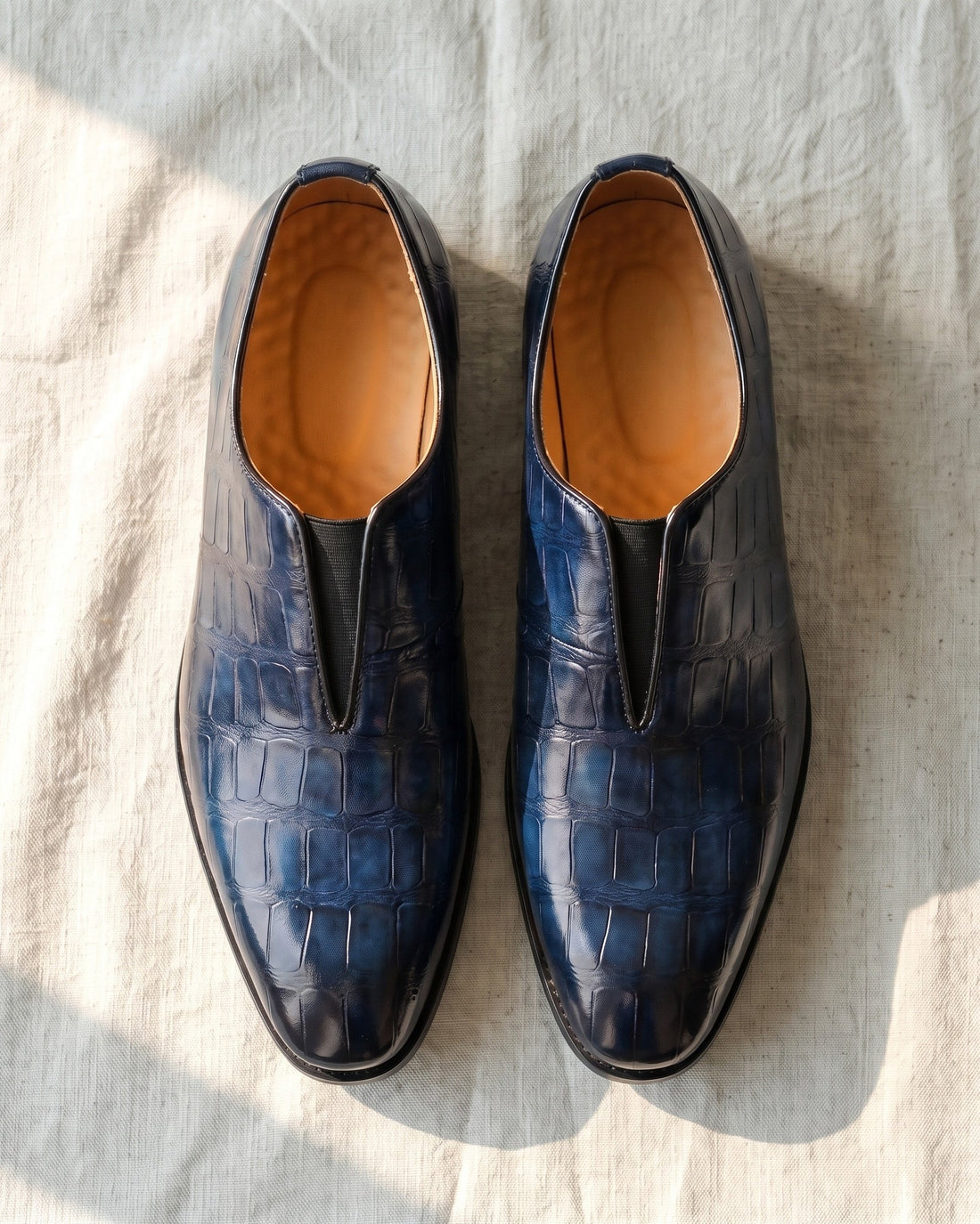 Lorenzo Men's Leather Slip-On Shoes