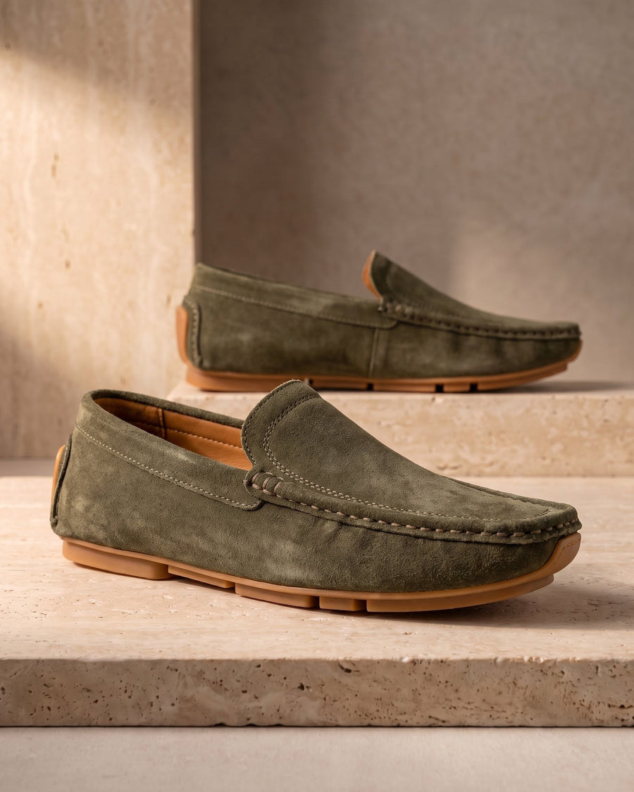 Marino Men's Suede Driving Shoes