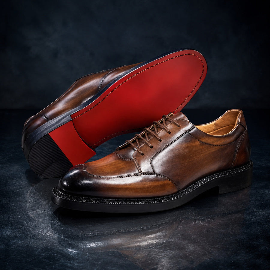 Men's Leather Derby Shoes – Tiziano