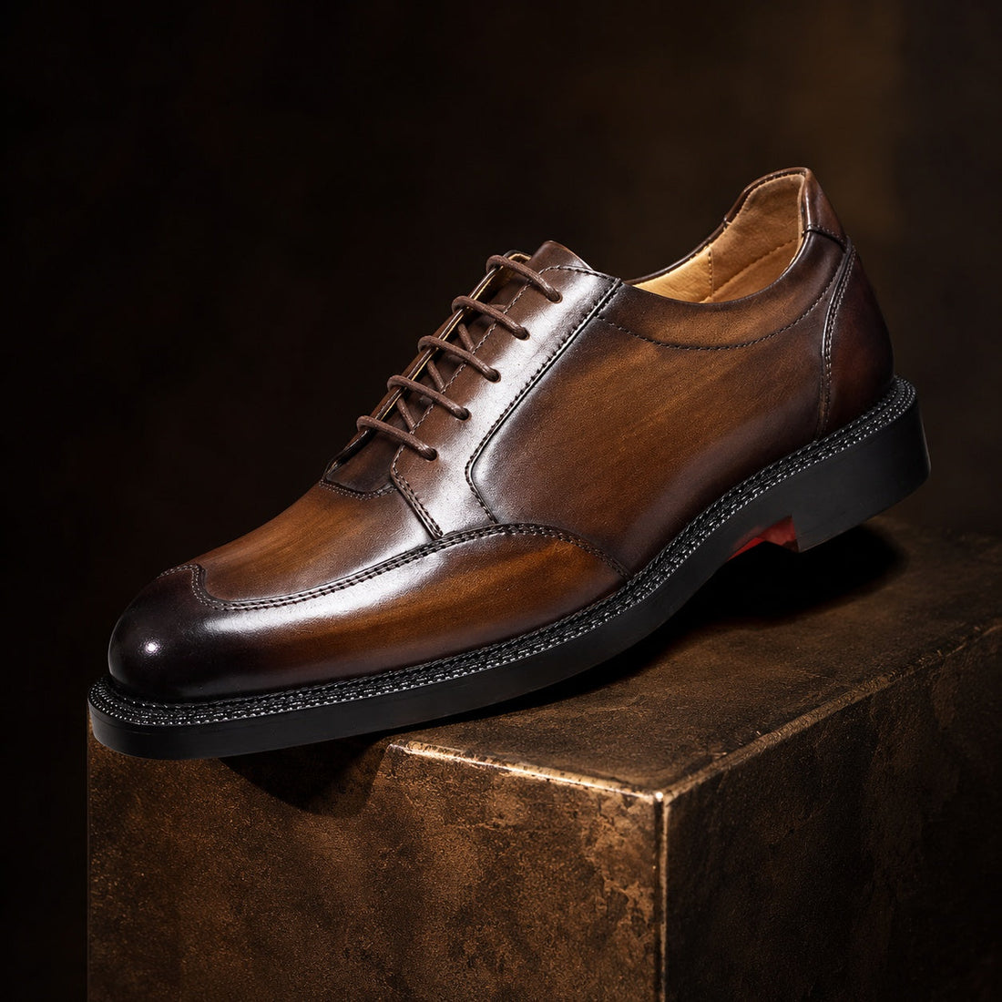 Men's Leather Derby Shoes – Tiziano