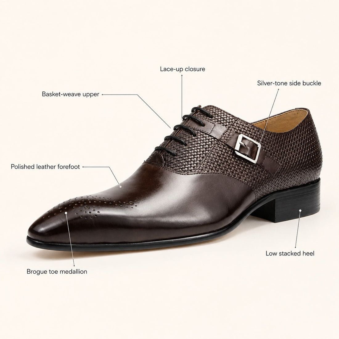 Men's Leather Oxford Shoes – Natale