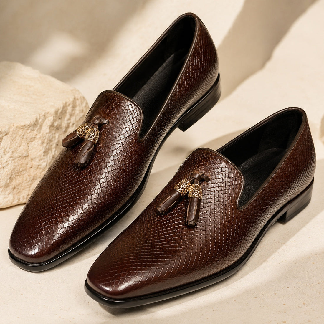 Men's Leather Tassel Loafers – Lamberto