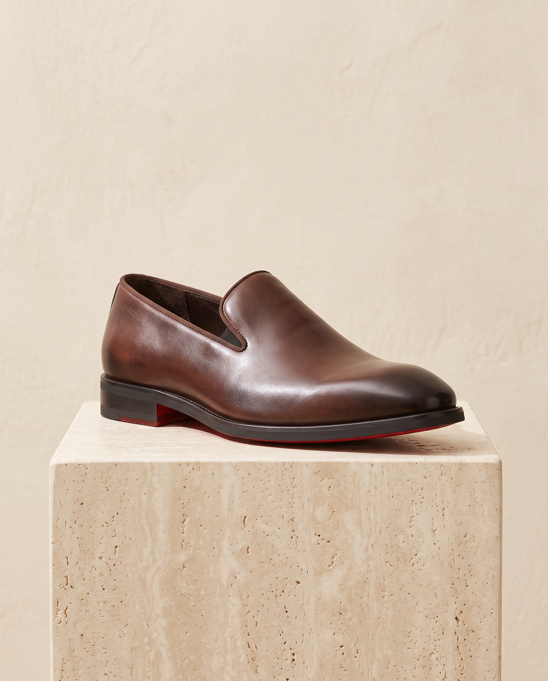 Men's Leather Red-Sole Loafers – Silvano