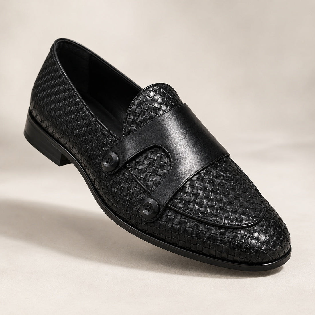Men's Woven Double Monk Strap Shoes – Fulvio