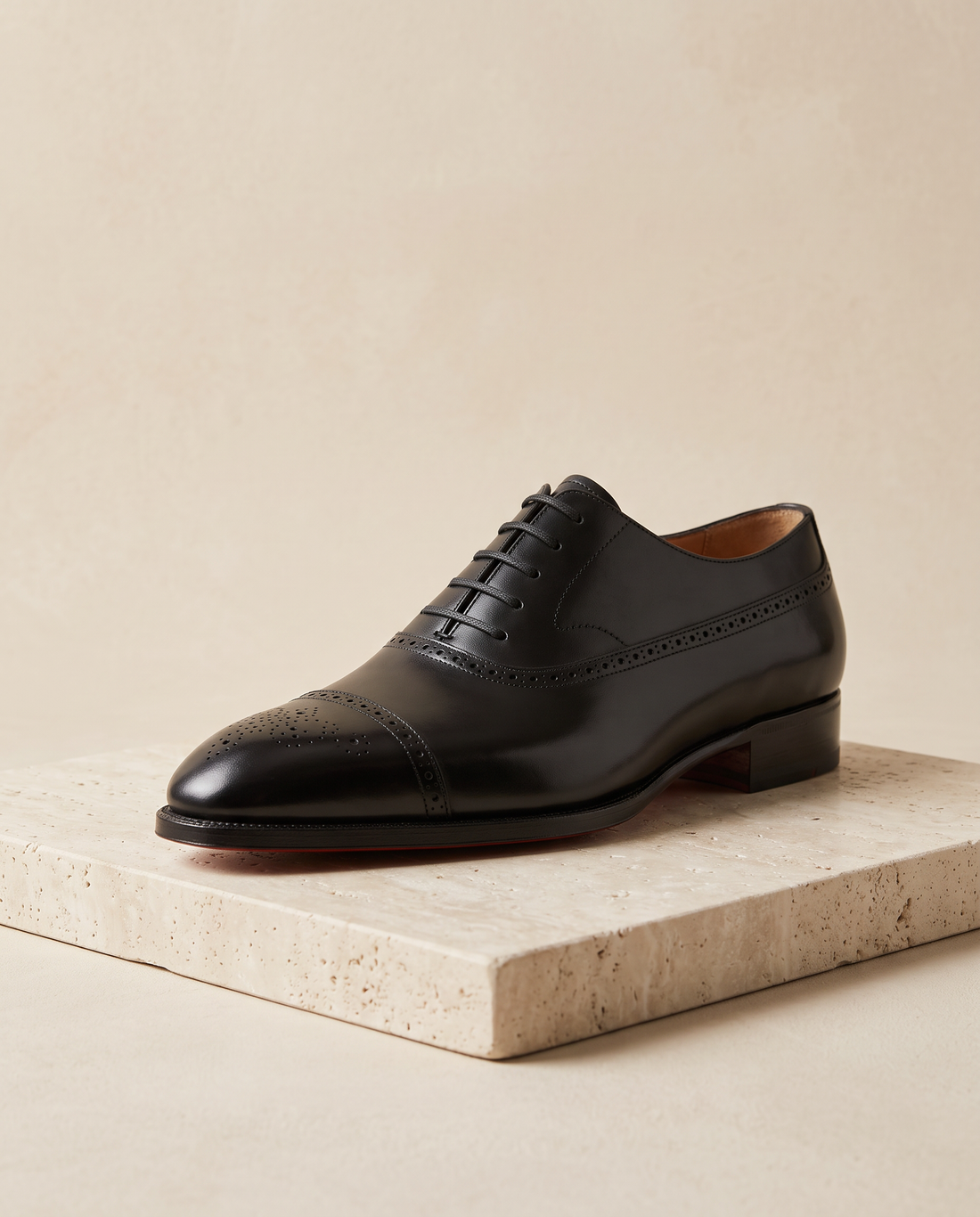 Men's Leather Red-Sole Oxford Shoes – Valentino