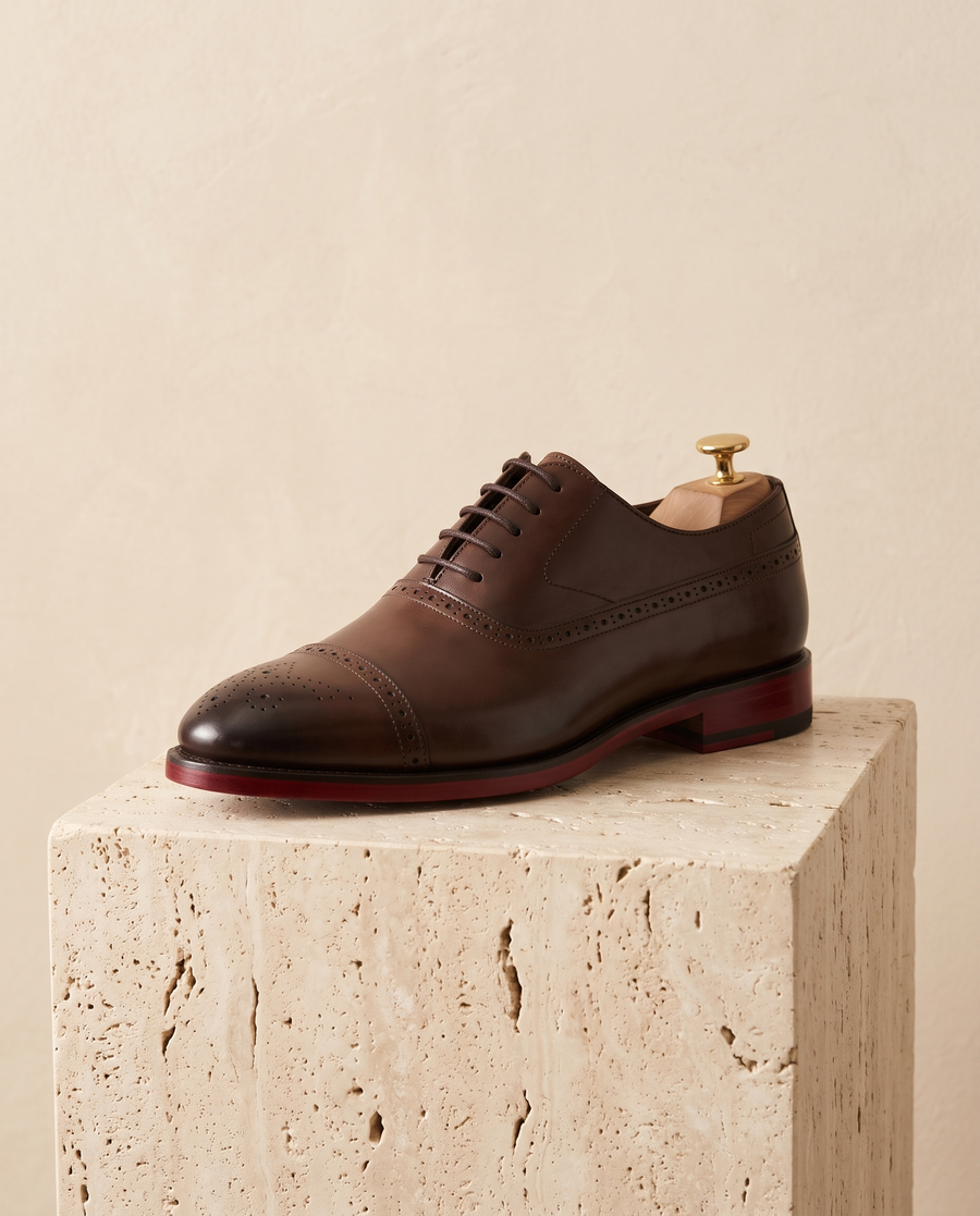 Men's Leather Red-Sole Oxford Shoes – Valentino