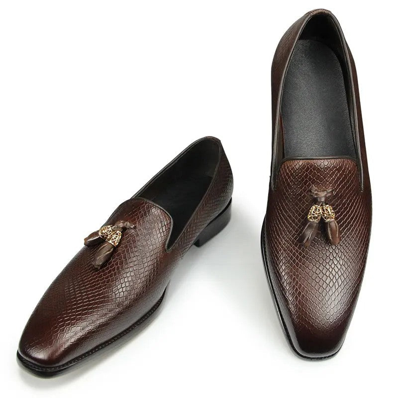Men's Leather Tassel Loafers – Lamberto