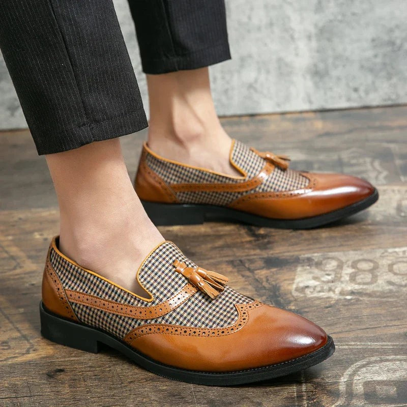 Men's Leather Tassel Loafers – Ezio