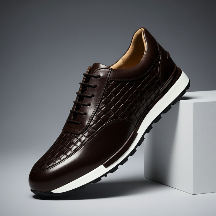 Men's Croco-Embossed Trainers – Aurelio