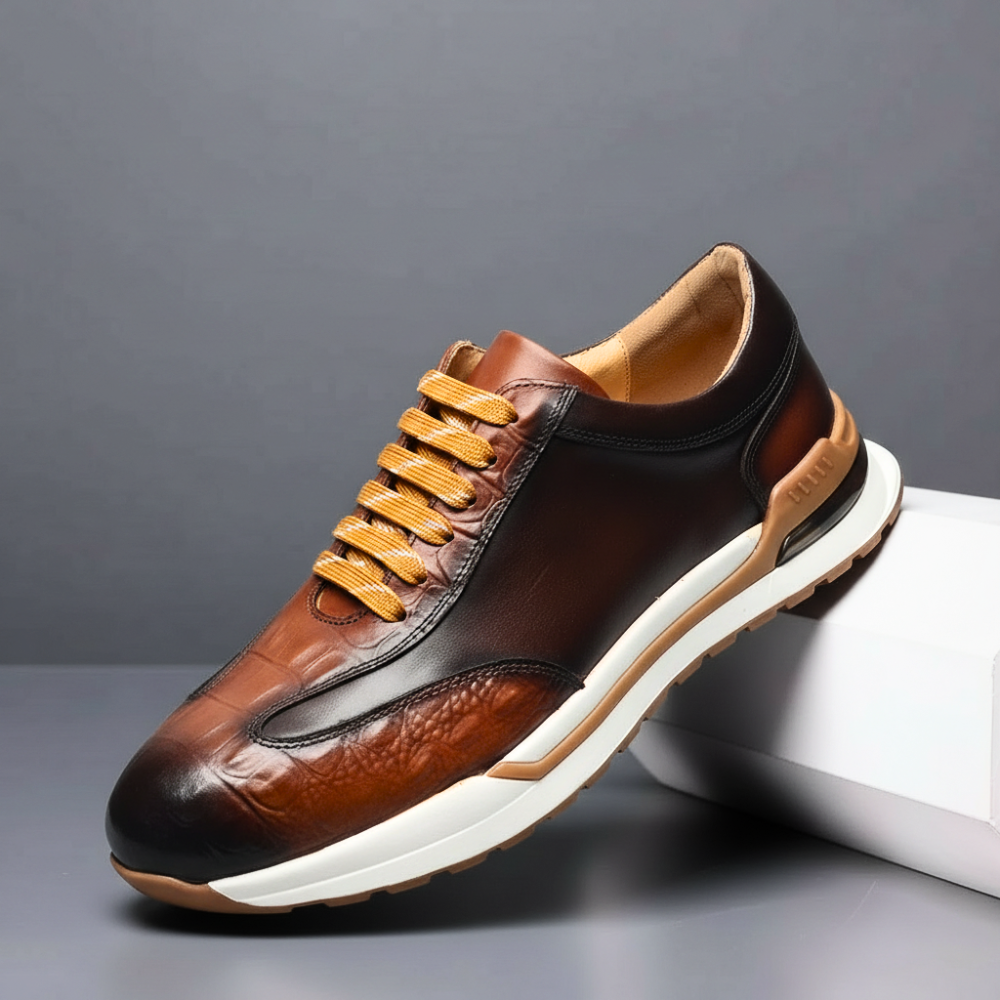 Men's Leather Low-Top Trainers – Filippo