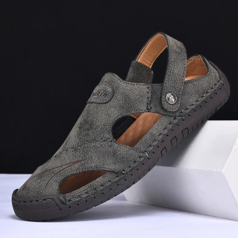 Men's Faux Leather Sandals – Osvaldo
