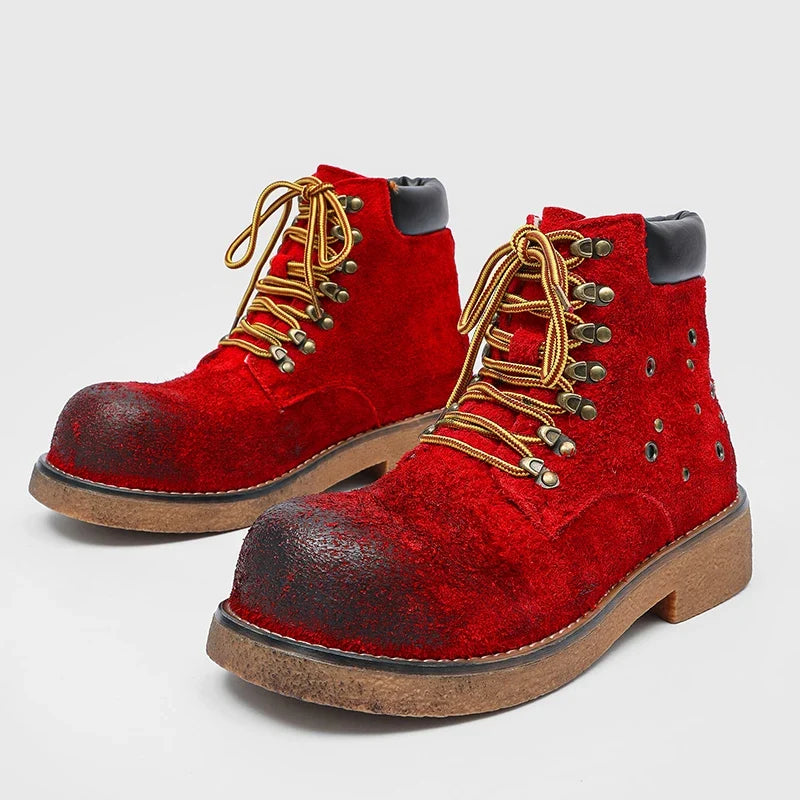 Men's Suede Lace-Up Boots – Domenico