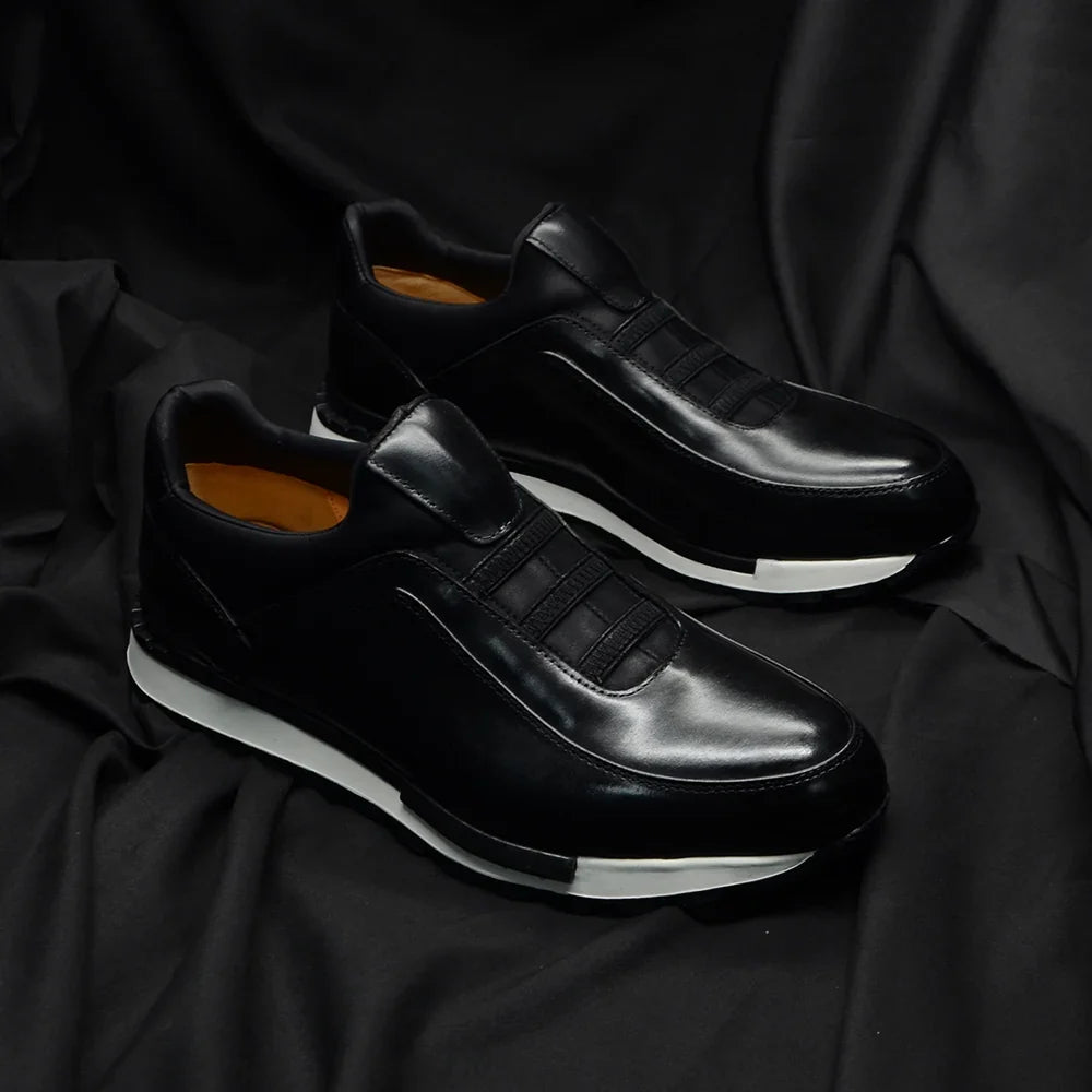 Men's Leather Slip-On Trainers – Achille