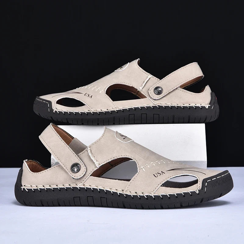 Men's Faux Leather Sandals – Osvaldo