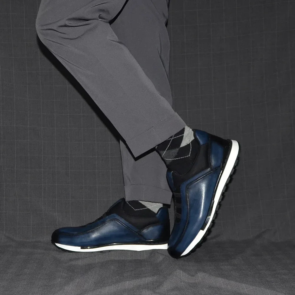 Men's Leather Slip-On Trainers – Achille