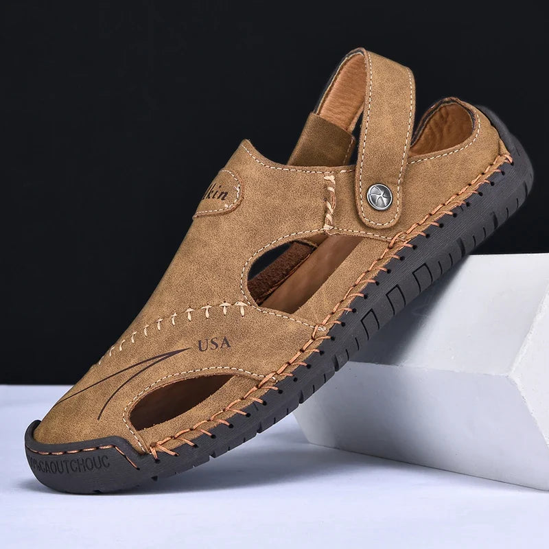 Men's Faux Leather Sandals – Osvaldo