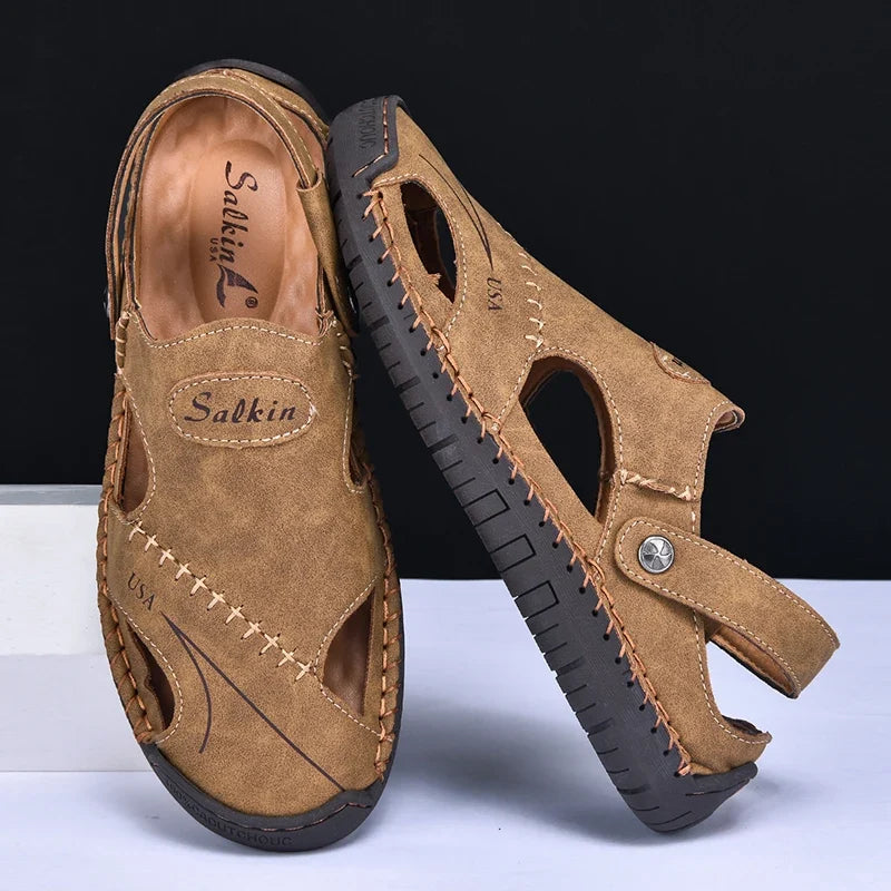 Men's Faux Leather Sandals – Osvaldo