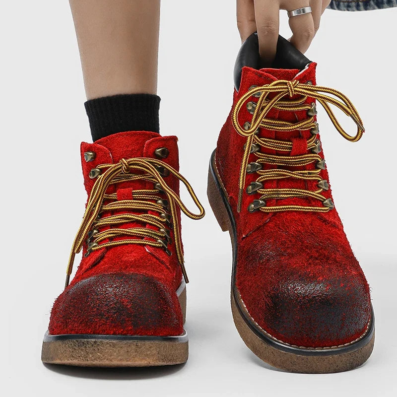 Men's Suede Lace-Up Boots – Domenico