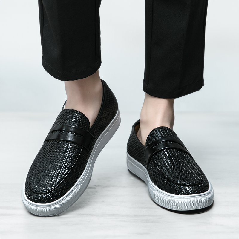 Men's Leather Slip-On Trainers – Ercole