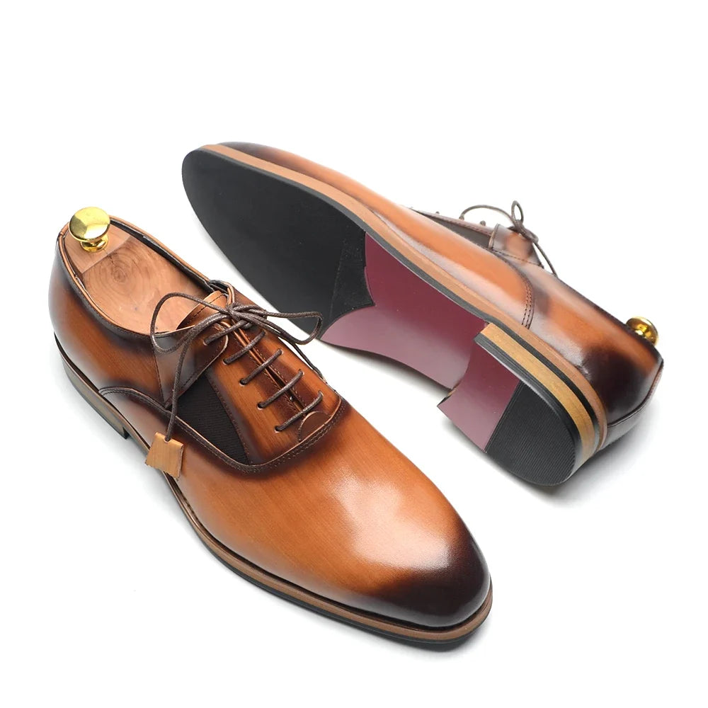 Men's Leather Oxford Shoes – Alberico