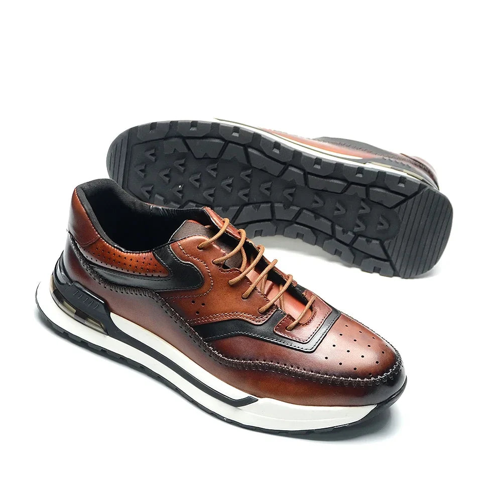 Men's Leather Trainers – Carmine