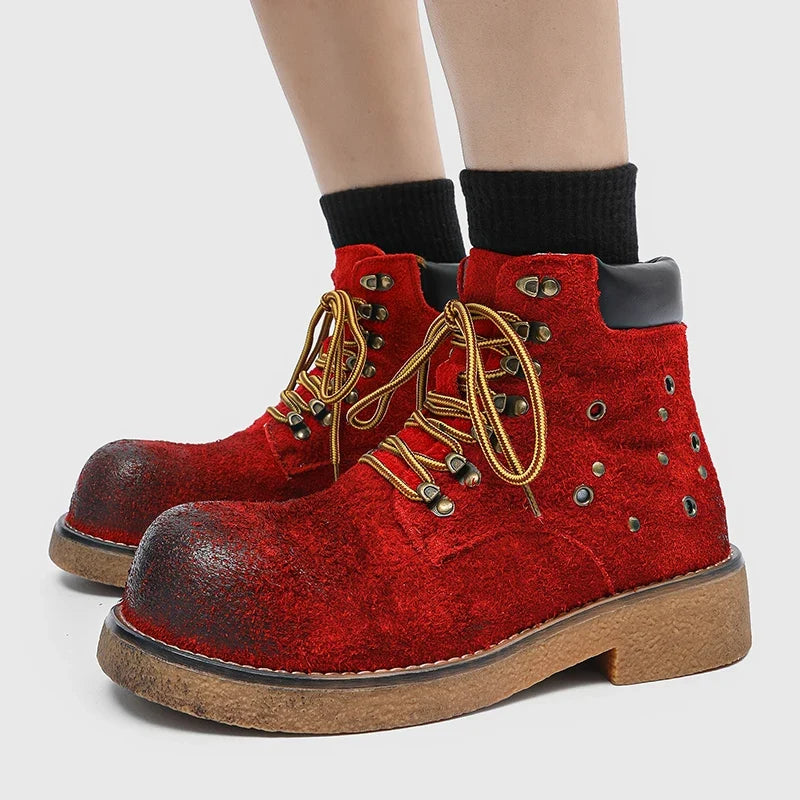 Men's Suede Lace-Up Boots – Domenico