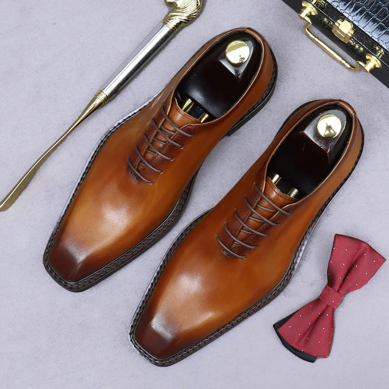 Men's Leather Oxford Shoes – Gregorio