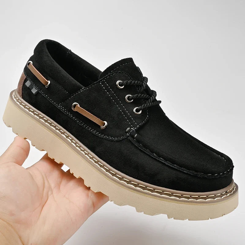 Men's Leather Boat Shoes – Adriano