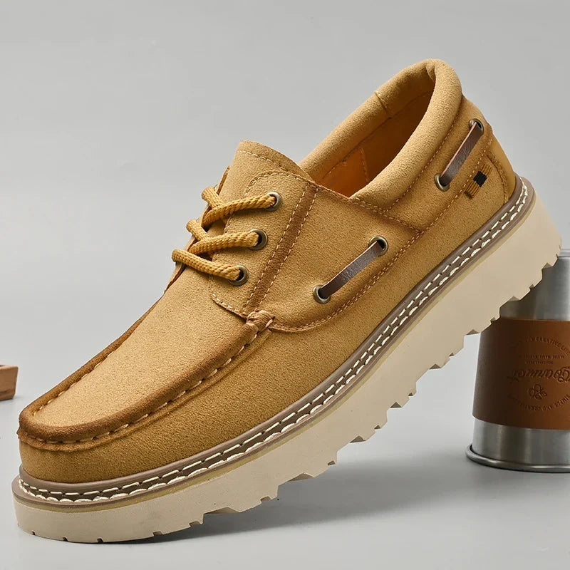Men's Leather Boat Shoes – Adriano