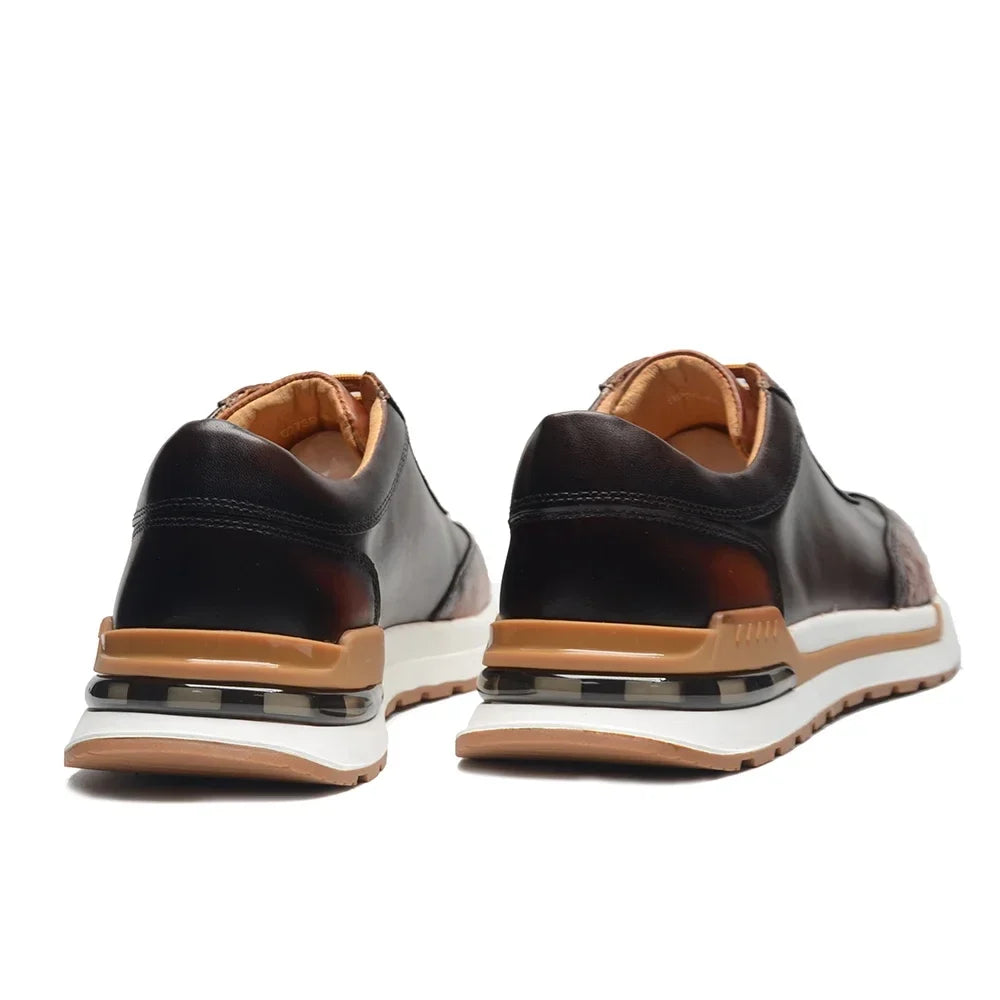 Men's Leather Low-Top Trainers – Filippo