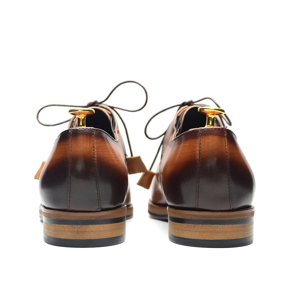 Men's Leather Oxford Shoes – Alberico