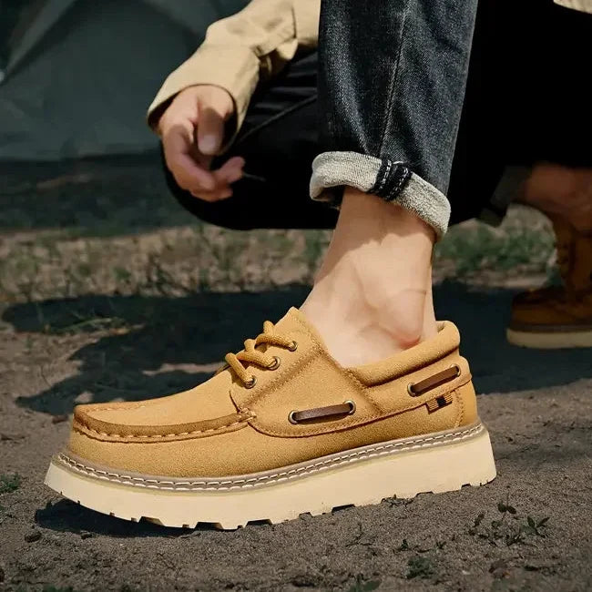 Men's Leather Boat Shoes – Adriano