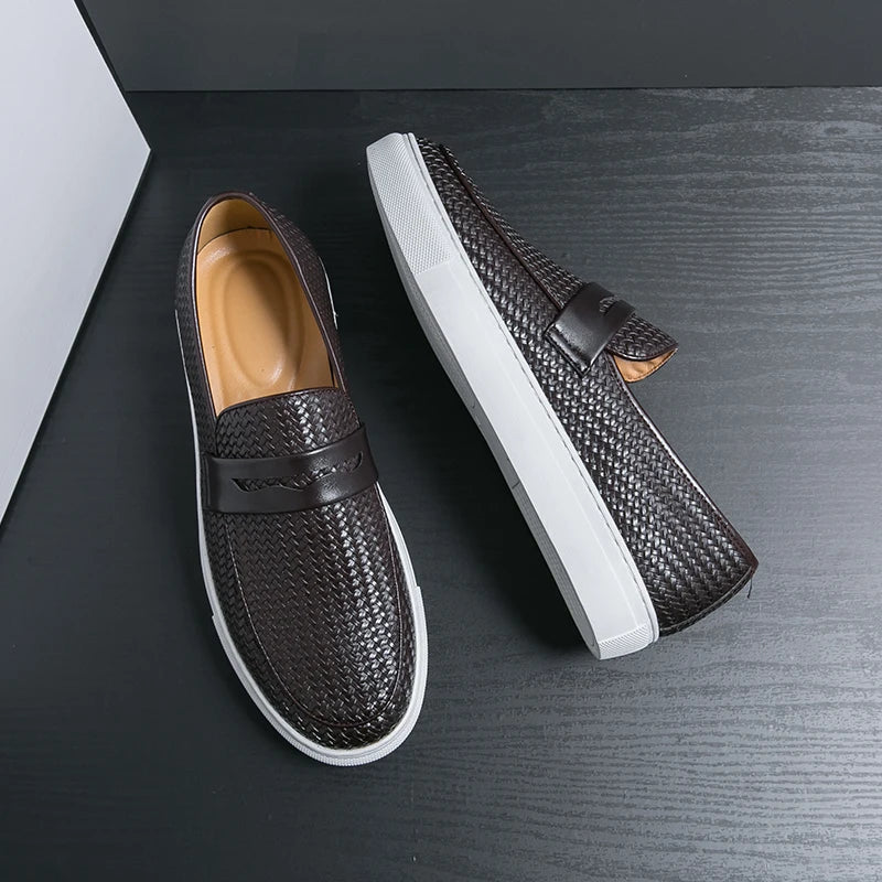 Men's Leather Slip-On Trainers – Ercole