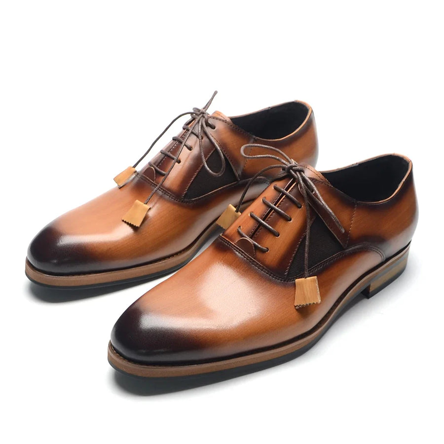 Men's Leather Oxford Shoes – Alberico