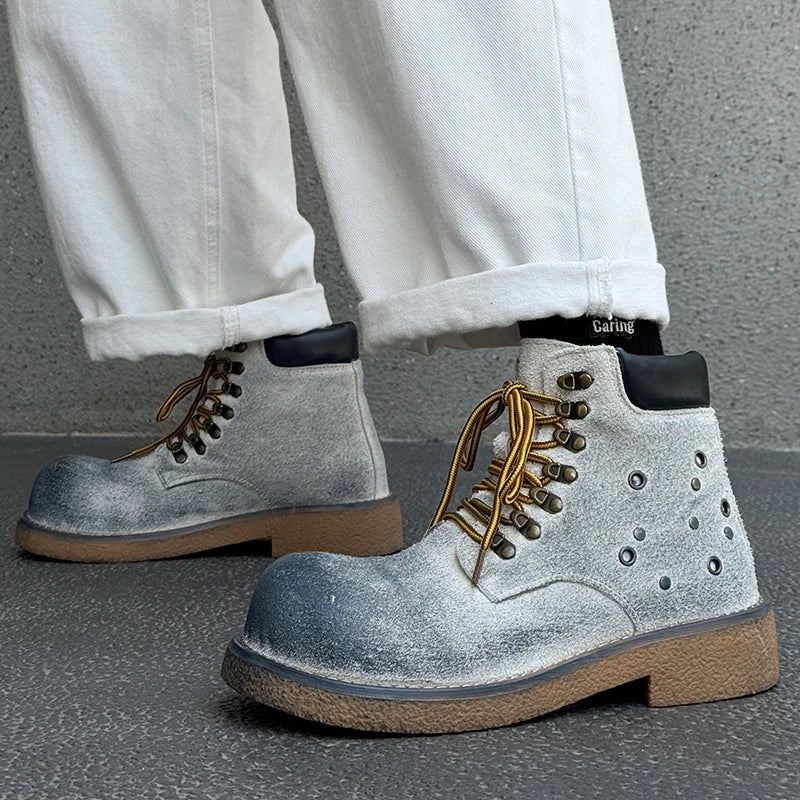 Men's Suede Lace-Up Boots – Domenico