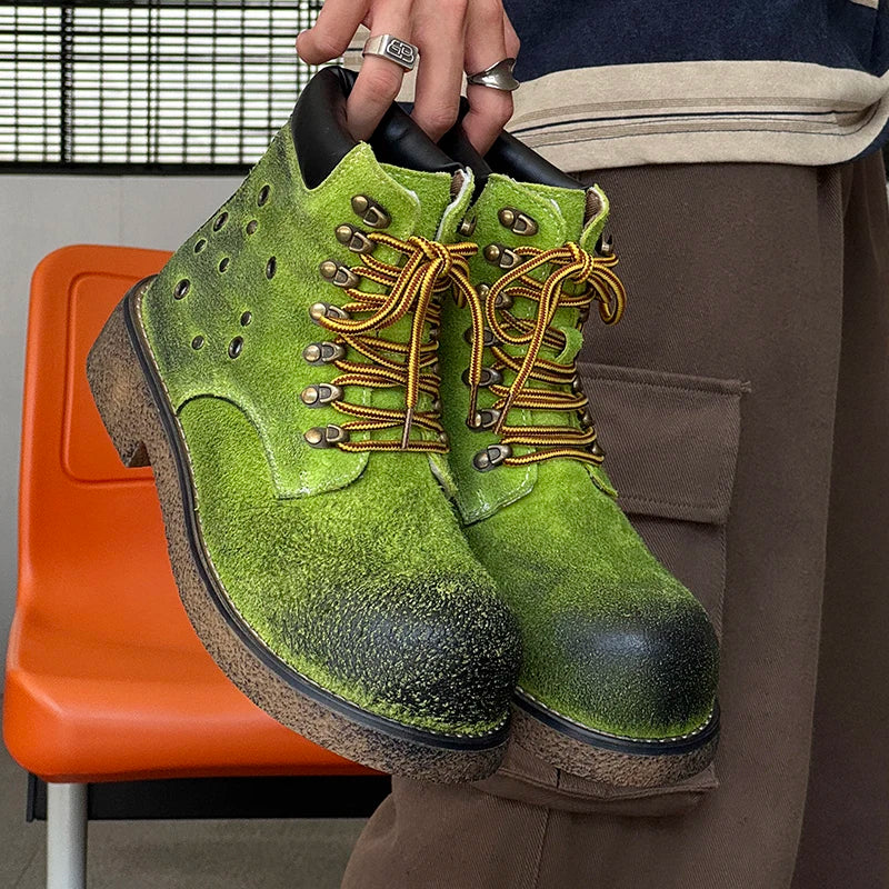 Men's Suede Lace-Up Boots – Domenico