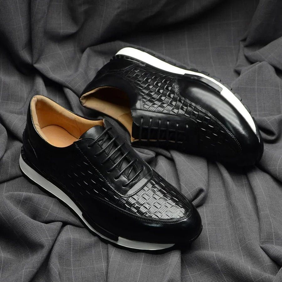 Men's Croco-Embossed Trainers – Aurelio