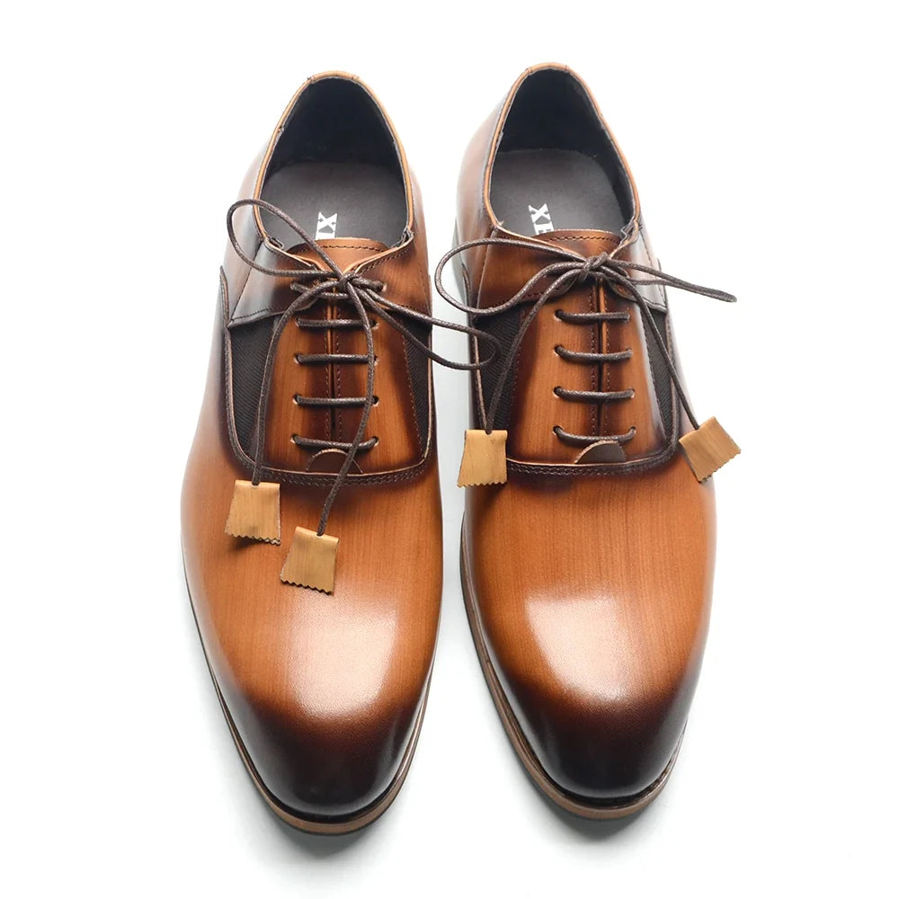 Men's Leather Oxford Shoes – Alberico