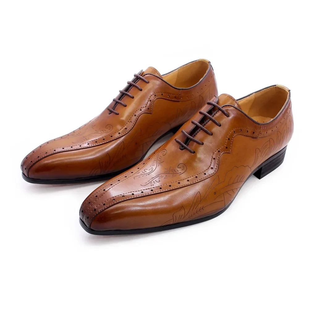 Men's Leather Oxford Shoes – Alfredo