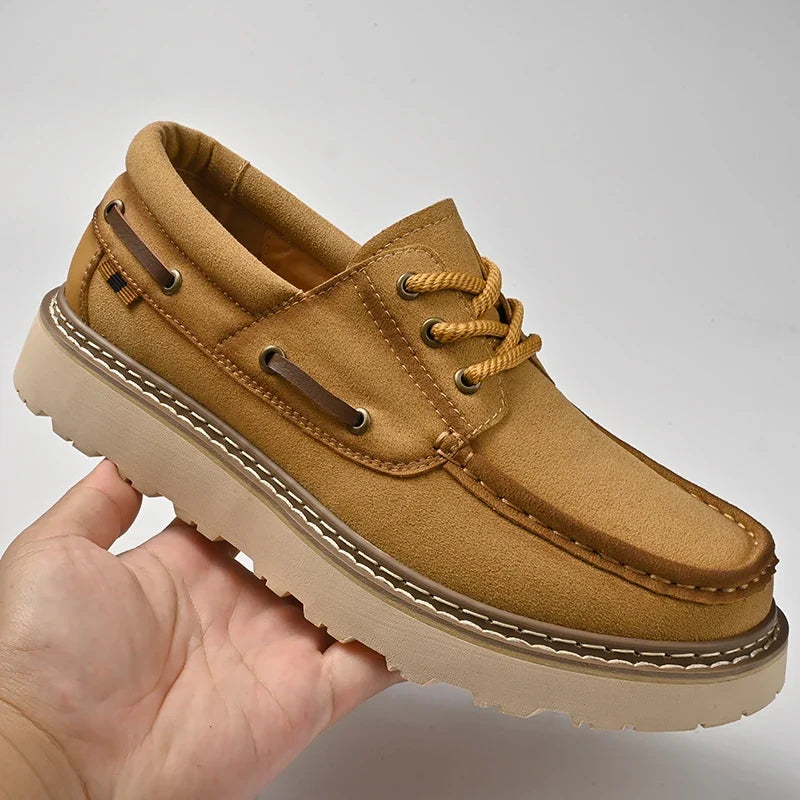 Men's Leather Boat Shoes – Adriano