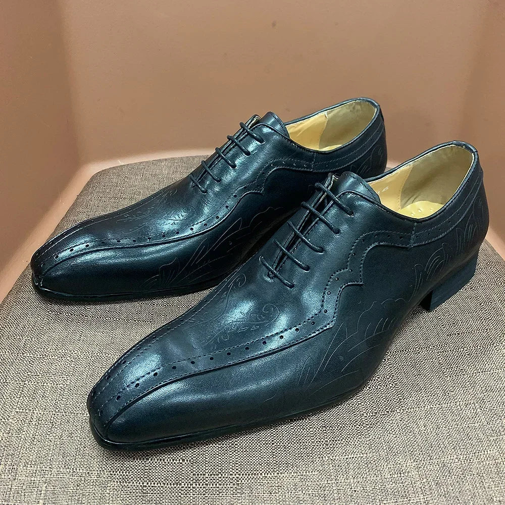 Men's Leather Oxford Shoes – Alfredo