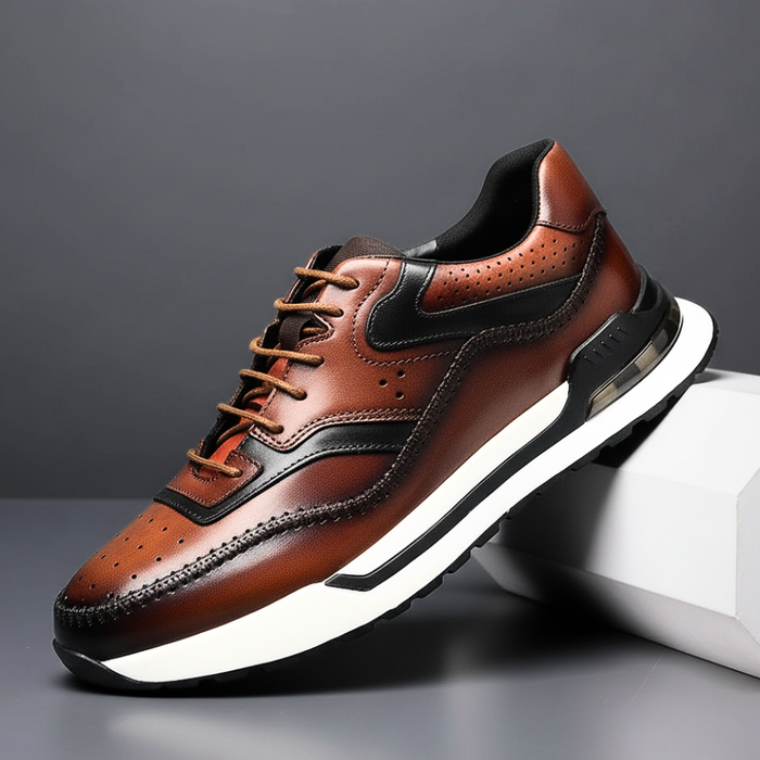 Men's Leather Trainers – Carmine
