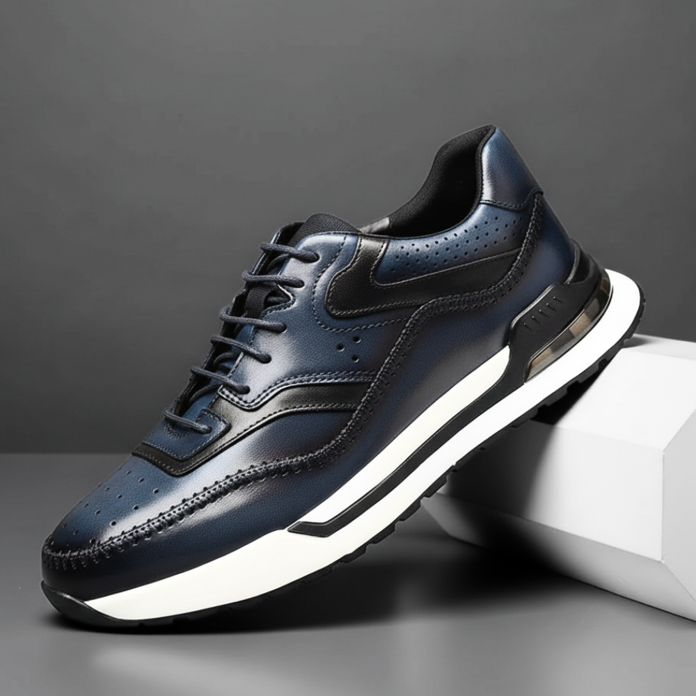 Men's Leather Trainers – Carmine