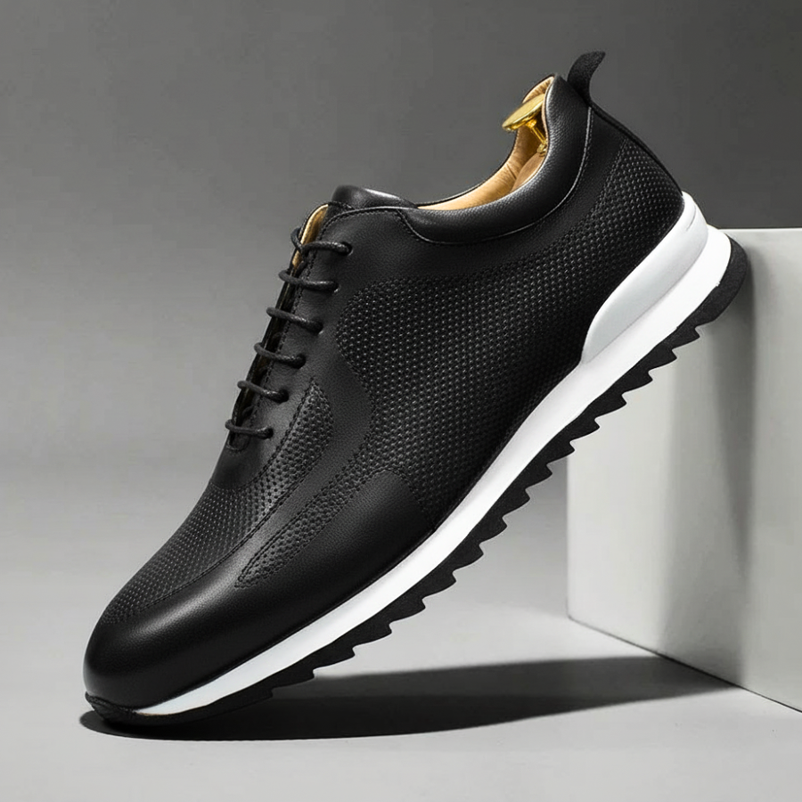 Men's Leather Low-Top Trainers – Sandro