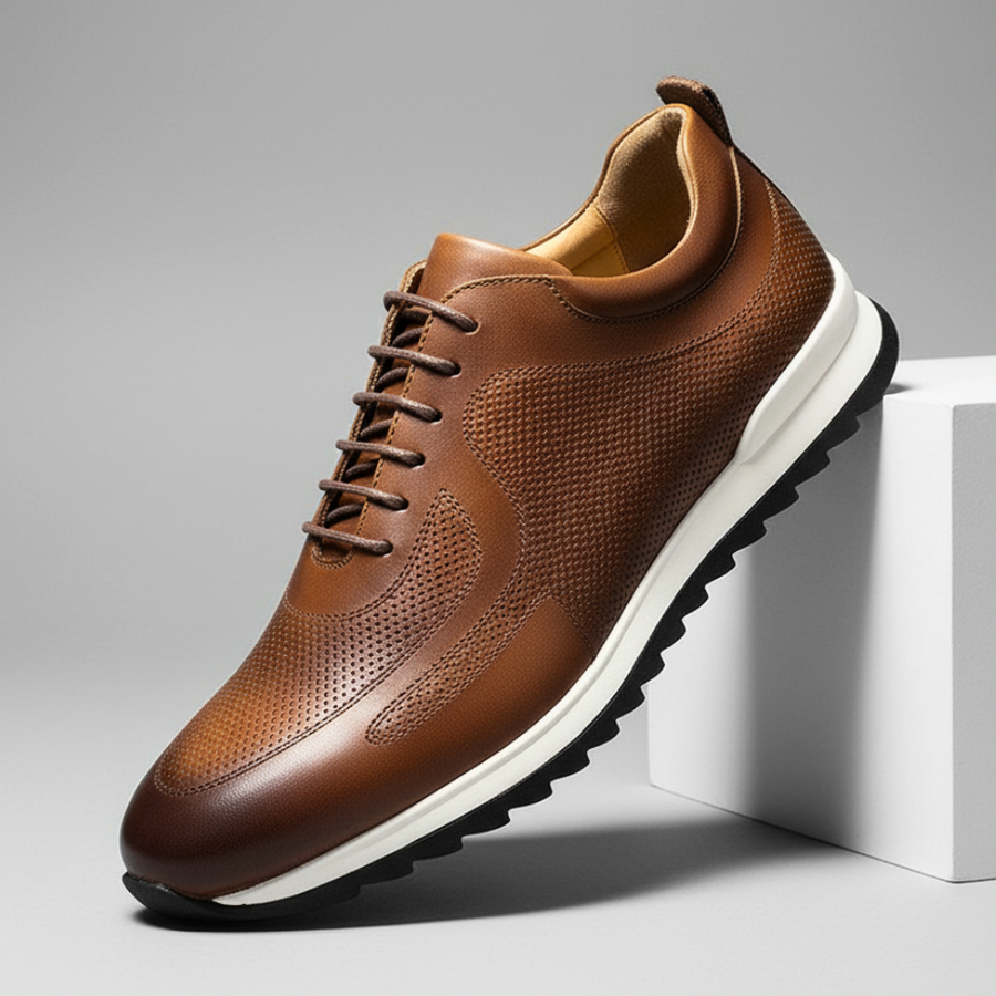 Men's Leather Low-Top Trainers – Sandro